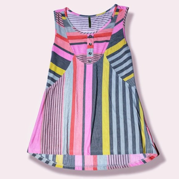 Striped Spring Tunic Top - Picture 1 of 1